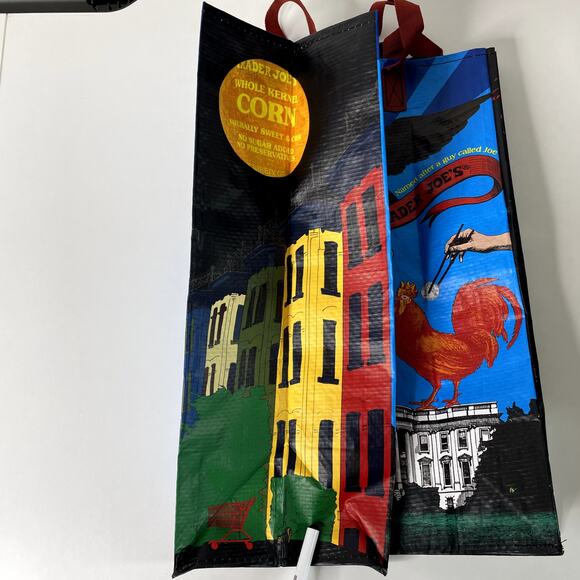 Lot 5x Trader Joe’s Washington DC Tote Bag Eco Reusable Shopper USA White House - Picture 8 of 8